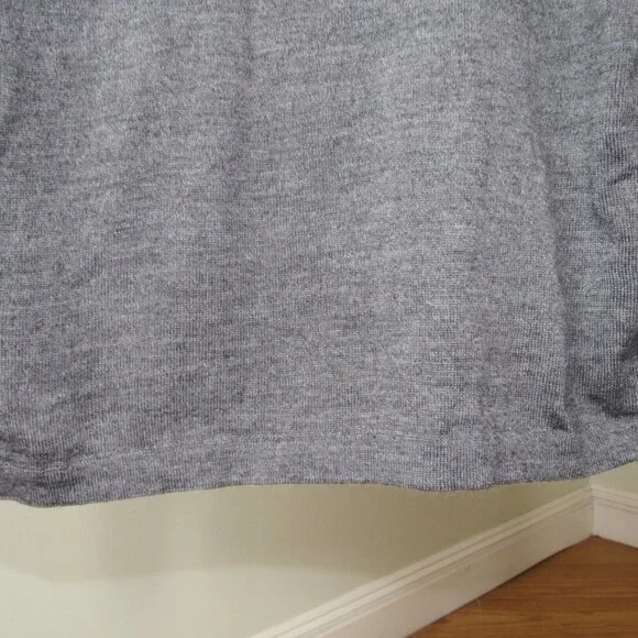 100% Merino Wool Gray Turtleneck Made in Italy Antonella Womens Size L - Picture 5 of 12